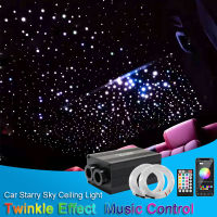 12W Twinkle Car Star Roof Light LED Starry Sky Ceiling Night Light Auto Decor Lamp Car Accessories Color Fiber Optic Lighting