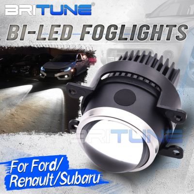 ✣✟✴ Bi Led Fog Lights for Ford Focus 2 3 MK2 MK3 Fiesta Ranger /Renault/Mitsubishi/Subaru 2.5 PTF Led Projector Lens Car Accessory