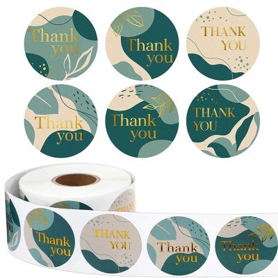 hot！【DT】☇▣  100-500 Pcs 1-1.5Inch Fashion Thank You Stickers Design Scrapbooking Decorations Labels