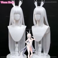 New! Game NIKKE The Goddess Of Victory Blanc Cosplay Wig 100Cm Long Straight Light Silver White Wigs Heat Resistant Fibre Wigs