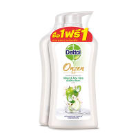 Dettol เดทตอล ออนเซ็น เจลอาบน้ำสมูทติ้ง กลิ่นแอปเปิ้ลและอโลเวร่า 500 มล. x 1+1 ขวด TW Shopz WU Shopz