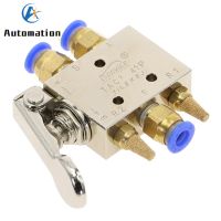 Mechanical Valve TAC2-41P Exhaust valve 2 Position 5 Way 1/8 quot; Self-reset Spring Return Lever Pneumatic valve switch