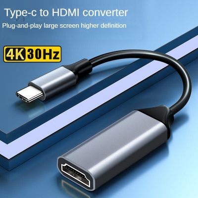 Type C to HDMI-compatible Cable USB C to HD-MI Converter HD 4K USB 3.1 HDTV Cable Adapter for MacBook Chromebook Samsung Xiaomi