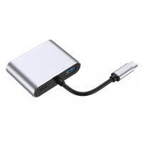 แล็ปท็อป Type-C Hub แบบพกพา VGA Docking Station USB 3 0 Adapter Mobile Hard Disk Converter อลูมิเนียมอัลลอยด์อุปกรณ์คอมพิวเตอร์