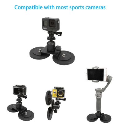 Magnet Camera Mount for DJI Action 2 adjustable Heavy-Duty Metal Car Powerful Magnetic for GoPro 10 9 8 Xiaomi yi Sports Cameras