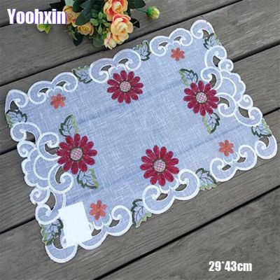 【CW】 New Embroidery Placemat Cup Mug Dining Coaster Dish Table Doily Wedding Drink