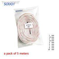 ✲✚ 1 pack of 5 meters Yellow wax tube 1mm 10mm Fiberglass sleeving High temperature insulated wire casing Glass Fiber Tube