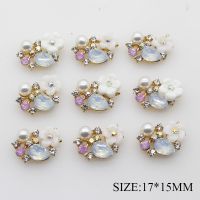 【CW】 10pcs/lot 17x15MM Flatback for Sewing Accessories Metal Rhinestone