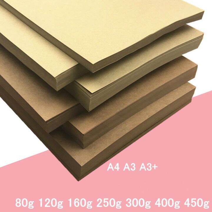 50/100 Sheets / Packet A3 Matte Kraft Paper For SelfAdhesive Laser