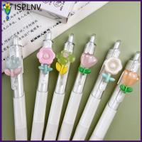 ISPLNV 6ชิ้น/เซ็ตการ์ตูนดอกทิวลิปอุปกรณ์การเขียนตกแต่งปากกาเซ็นชื่อปากกาปากกาลูกลื่นปากกาหมึกเจล