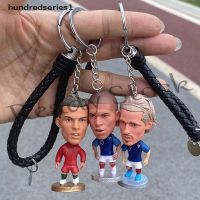 【hot sale】 ○◎ B09 [hundredseries1] 1PC Soccer Player Dolls Figure Keychain Mini Cartoon Crafts Football Star [SG]