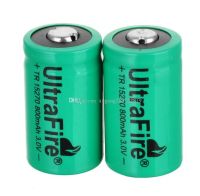 ถ่าน CR2 Rechargeable 3V CR2 800mAh Batteries ไม่รวมที่ชาร์จ - เขียว (2 ก้อน)