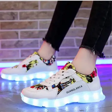 Red sale led shoes