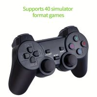 Joypad สำหรับจอสัมผัสวิดีโอเกม Lite 4K คอนโซล M8 64GB สองอุปกรณ์ควบคุมสัญญาณไวร์เลสสำหรับ10000เกมย้อนยุคเด็กของขวัญคริสต์มาส