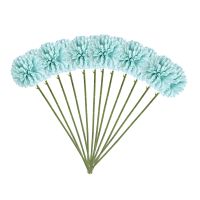 Silk Flowers Dandelion Flower Ball Bouquet Fake Artificial Chrysanthemum Ball Flowers for Home Garden Wedding Decor