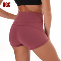 Sports Shorts Women Slim Yoga Shorts Running Gym Stretchy Workout High Waist Fitness Athletic Training Tights Leggings HGC