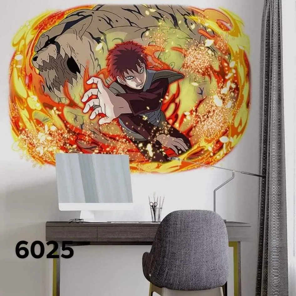 Criativo projeto dos desenhos animados naruto ímãs de geladeira 6pcs 3d no  estilo ninja adesivos de quarto magnético de decoração de casa de diy  decoração de parede zl435 / Ornamentos ~