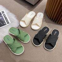 Slippers female summer pure cool new slippers indoor flat non-slip resistance a word procrastinates wholesale