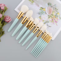 12pcsset Blue Makeup brushes set Powder contour sculpting Highlighter Halo dyed brush Eye shadow eyebrow concealer Make up