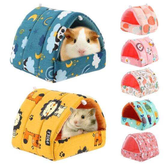 Naickerth đầy màu sắc sóc thỏ lồng mini thoải mái hamster house giường ngủ - ảnh sản phẩm 1