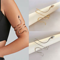 Vintage ม้วนงูเกลียว Upper Arm Cuff Hollow Armlet Armband กำไลข้อมือสร้อยข้อมือผู้ชายเครื่องประดับสำหรับผู้หญิง Punk Party สร้อยข้อมือ-fbgxbgdbnxxfn