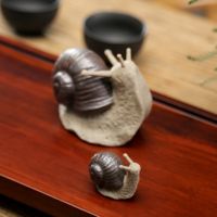 Ceramic Small Snail Decoration Home Decoration Bonsai Micro Landscape Living Room Tea Pet Desk Decoration