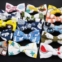 【cw】 Men 39;s Printed Striped Bow Ties Man Neck Bowtie UnionFlag Gravatas Necktie Print