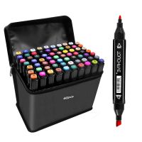 TouchFIVE 30/40/60/80/168 Color Art Markers Set Dual Headed Artist  Sketch Oily Alcohol based Marker For Animation Manga Highlighters Markers
