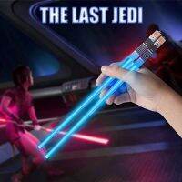 ?Dream Best? Unique Lightsaber LED Luminous Chopsticks Glowing Light Up Chop Sticks Reusable Food-Grade Safe ABS Tableware for Party Fun Gift