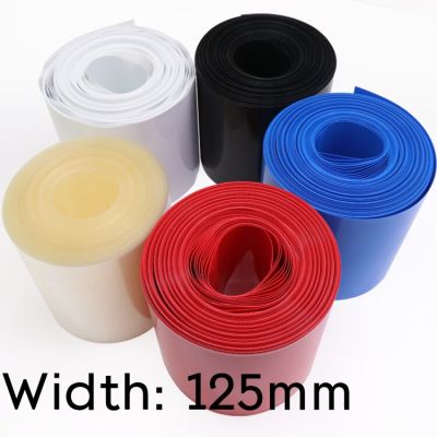 Width 125mm PVC Heat Shrink Tube Dia 80mm Lithium Battery Insulated Film Wrap Protection Case Pack Wire Cable Sleeve