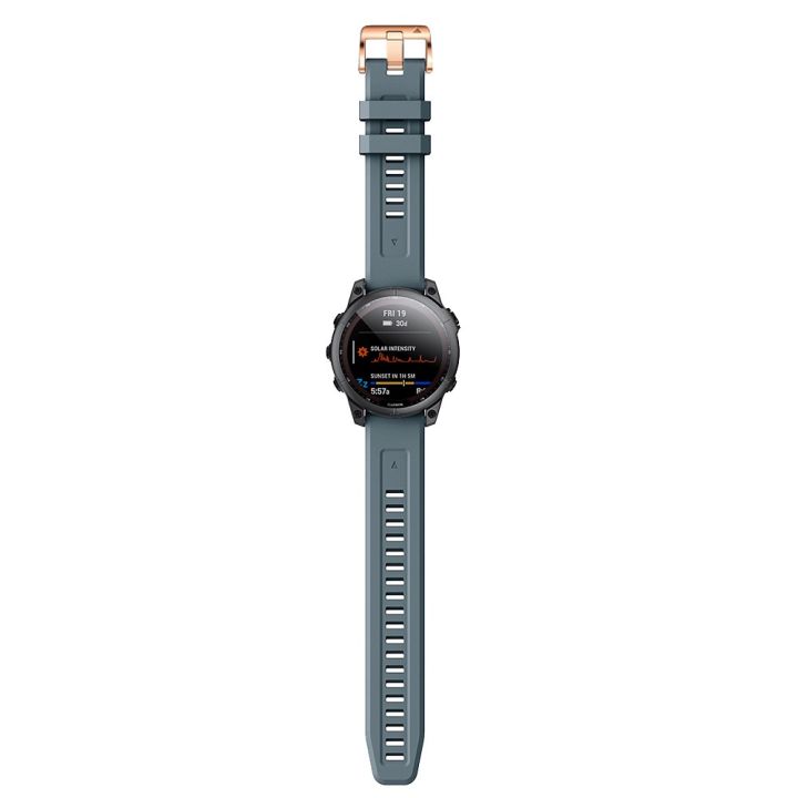 สายสำหรับการ์มินซิลิโคนหัวเข็มขัดสีโรสโกลด์20mm-7s-6s-pro-5s-บวก-mk2s-เชื้อสาย-สัญชาตญาณ2s-d2-delta-s-quickfit-สายนาฬิกาข้อมือ