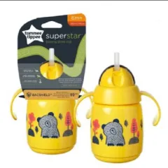 Tommee Tippee Superstar Insulated Straw Cup 12m+ 266ml- Grey