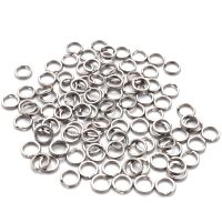 100Pcs Durable Double Loop Hot Split Ring Fishing Tackle Stainless Steel Hook Connector