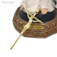 o.toys 10pcs Crucifix Wall ศักดิ์สิทธิ์มือถือโลหะคาทอลิก ตกแต่งสำหรับโบสถ์ Baptism ของขวัญ