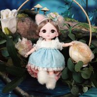 (Popular toys) ใหม่16เซนติเมตร BJD มินิตุ๊กตา13ข้อต่อที่สามารถเคลื่อนย้ายสาว3D ตาโตที่สวยงาม DIY กับเสื้อผ้าเปลี่ยนอุปกรณ์เสริม1/8แฟชั่น