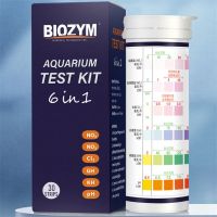 BIOZYM nitrite tester NO3/NO2/CL2/GH/KH/PH freshwater fish tank test strip Inspection Tools