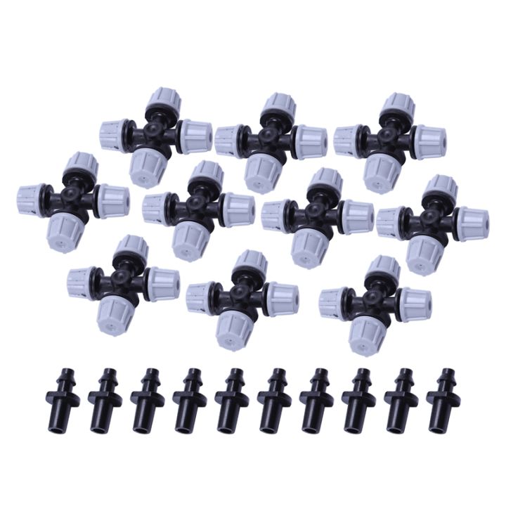 greenhouse-humidifier-plant-misting-cross-atomizing-nozzle-sprinkler-tee-10pcs