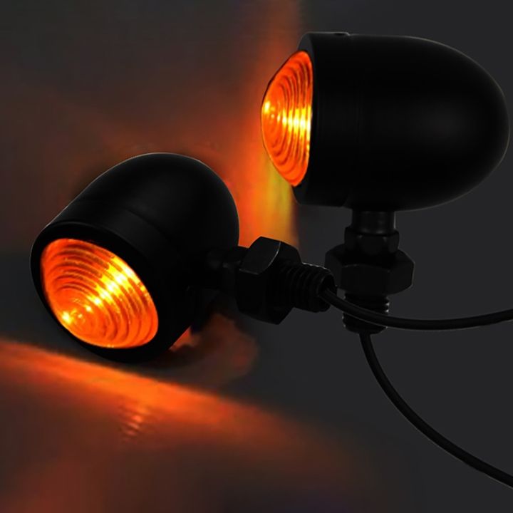amber-motorbike-blinker-headlight-12v-indicator-lamp-bullet-chrome-2pcs-black-motorcycle-turn-signal-light