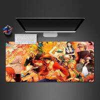 นวัตกรรมการขาย One Piece การ์ตูนเมาส์ Pad เครื่องเกมคอมพิวเตอร์คีย์บอร์ดโต๊ะเสื่อไม่รีดขอบเย็นของขวัญฮาโลวีน
