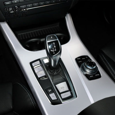 สำหรับ BMW X3 F25 X4 F26 2011-2017รถคอนโซลกลางเบรกมือเกียร์เปลี่ยนแผงสวิทช์ด้านข้าง P ปุ่มตกแต่งอุปกรณ์เสริมฝาครอบ