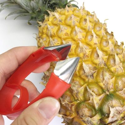 Stainless Steel Pineapple Peeler Eye Cutter Slicer Corer Peel Core Tool Pineapple Eye Fruit Vegetable Gadget Kitchen Accessories Graters  Peelers Slic