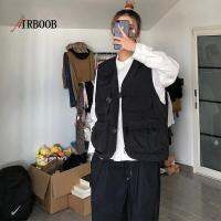 AIRBOOBเสื้อกั๊กญี่ปุ่นสำหรับทั้งหญิงและชายเสื้อกั๊กขนกำมะหยี่