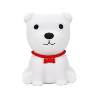 Cute Dog Colorful LED Night Light Touch Sensor USB Charging Silicone Baby Bedroom Sleep Lamp For Children Kid Holiday Gift