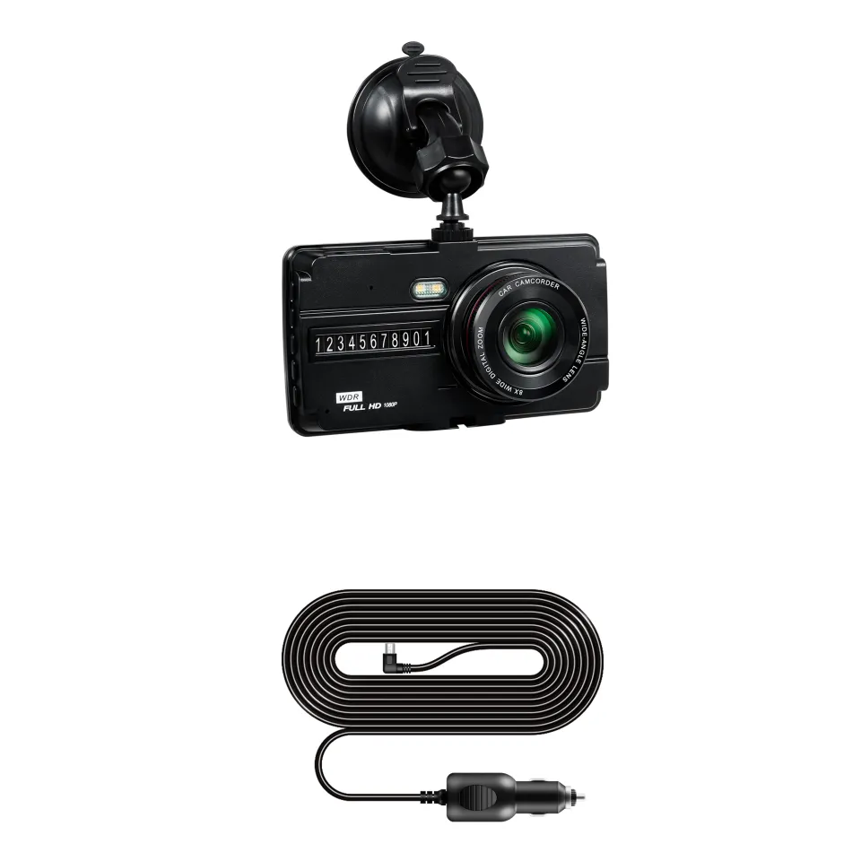 4.0In Dash Cam Car DVR HD 1080P Dual Lens Video Recorder Black Box Driving