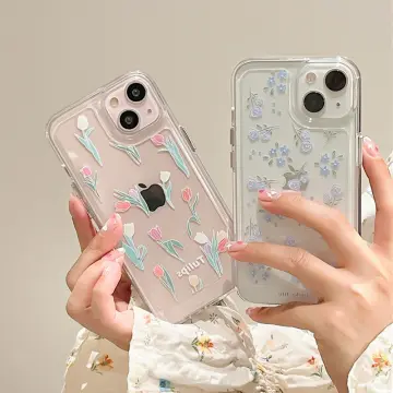 Luxury Bling Lucky Flower Square Case For iPhone 13 12 11 Pro Max XS Max XR  8 7