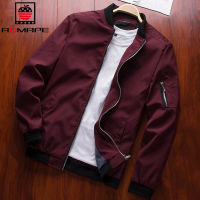 AEMAPE Famous Brand Windbreaker Zipper Windbreaker Jacket Men Bomber Jacket Thin Slim Long Sleeve Baseball Jackets Male Outwear