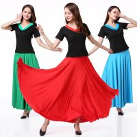 hot【DT】 Skirt for Flamenco Costumes Female Belly Performance Flamengo Ballet Ballroom