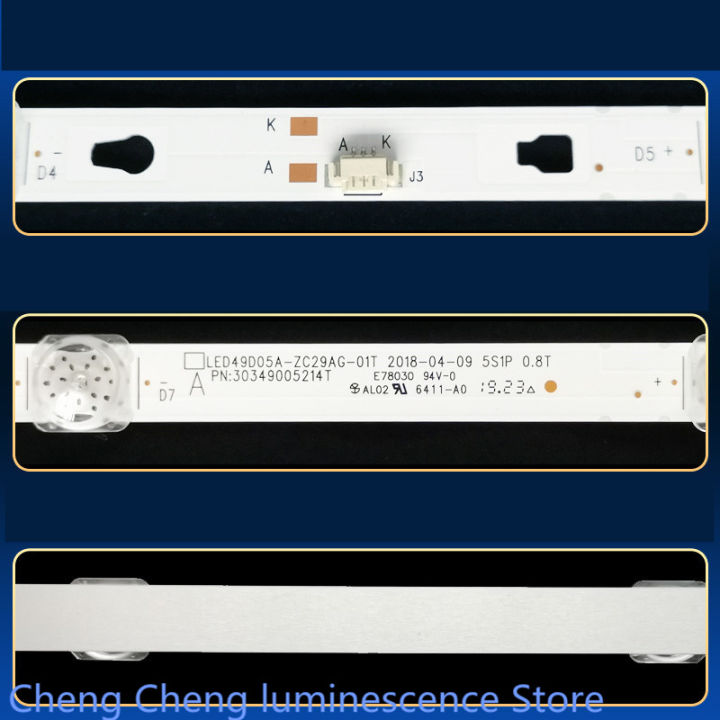 สำหรับ-haier-ls50h610g-303490052155214-led49d05ab-zc29ag-01t-450mm-3v-5led-100-ใหม่-led-backlight-strip