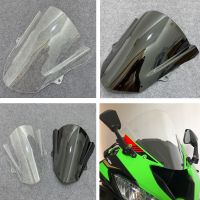 ที่แผ่นเบนทางลมกระจกรถจักรยานยนต์กระจกบังลม ZX6R สำหรับ6R นินจา ZX 636 ZX636 ZX-6R 2019 2020 2021 2022ฟองคู่