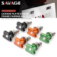 Frame Fairing License Plate Screws For KAWASAKI ZX6R ZX10R ZX25R ZX14R ZX9R ZX7R NINJA ZX Motorcycle Fender Eliminator Bolts 6Mm